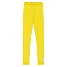 Youth Boys Athletic Compression Leggings – Solid Color Performance Pants - Golden Sun