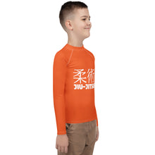 Youth Boys BJJ Compression Shirt – Classic Long Sleeve Jiu-Jitsu Rash Guard – Flamingo