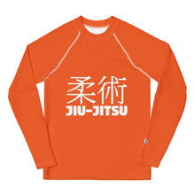 Youth Boys BJJ Compression Shirt – Classic Long Sleeve Jiu-Jitsu Rash Guard – Flamingo