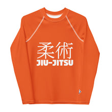 Youth Boys BJJ Compression Shirt – Classic Long Sleeve Jiu-Jitsu Rash Guard – Flamingo