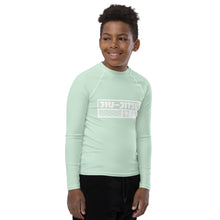 Youth Boys BJJ Fightwear Rash Guard – Long Sleeve Performance Training Top - Surf Crest