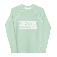 Youth Boys BJJ Fightwear Rash Guard – Long Sleeve Performance Training Top - Surf Crest