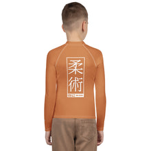 Youth Boys Brazilian Jiu-Jitsu Performance Rash Guard – Long Sleeve Fightwear - Raw Sienna