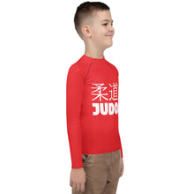 Youth Boys Classic Judo Rash Guard – Long Sleeve Martial Arts Top - Scarlet
