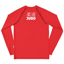 Youth Boys Classic Judo Rash Guard – Long Sleeve Martial Arts Top - Scarlet