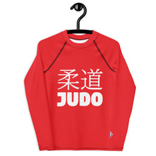 Youth Boys Classic Judo Rash Guard – Long Sleeve Martial Arts Top - Scarlet