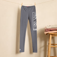 Youth Boys Elite BJJ Spats – Solid Color Compression Training Leggings - Charcoal Boys Exclusive Jiu-Jitsu Leggings Youth