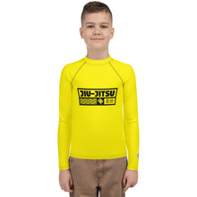Youth Boys Grappling Compression Shirt – Long Sleeve BJJ Rash Guard - Golden Sun