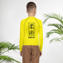 Youth Boys Grappling Compression Shirt – Long Sleeve BJJ Rash Guard - Golden Sun