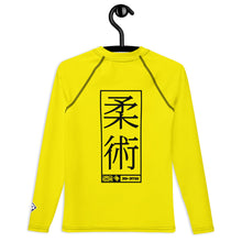 Youth Boys Grappling Compression Shirt – Long Sleeve BJJ Rash Guard - Golden Sun