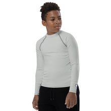 Youth Boys Grappling Rash Guard – Long Sleeve Solid Sportswear – Smoke
