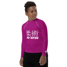 Youth Boys Jiu-Jitsu Apparel – Long Sleeve Classic BJJ Rash Guard – Vivid Purple