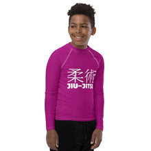 Youth Boys Jiu-Jitsu Apparel – Long Sleeve Classic BJJ Rash Guard – Vivid Purple