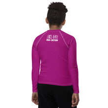 Youth Boys Jiu-Jitsu Apparel – Long Sleeve Classic BJJ Rash Guard – Vivid Purple