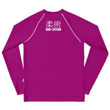 Youth Boys Jiu-Jitsu Apparel – Long Sleeve Classic BJJ Rash Guard – Vivid Purple