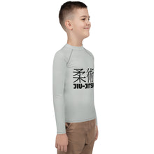 Youth Boys Jiu-Jitsu Training Shirt – Long Sleeve Classic Rash Guard – Smoke