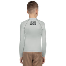 Youth Boys Jiu-Jitsu Training Shirt – Long Sleeve Classic Rash Guard – Smoke