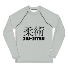 Youth Boys Jiu-Jitsu Training Shirt – Long Sleeve Classic Rash Guard – Smoke