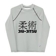 Youth Boys Jiu-Jitsu Training Shirt – Long Sleeve Classic Rash Guard – Smoke