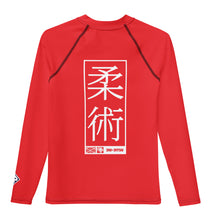 Youth Boys Long Sleeve Jiu-Jitsu Rash Guard – BJJ Training Compression Shirt - Scarlet