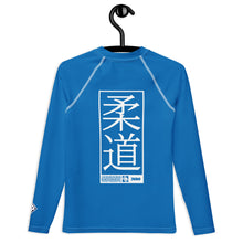 Youth Boys Long Sleeve Judo Rash Guard – Martial Arts Compression Shirt - Azul Boys Exclusive Judo Long Sleeve Rash Guard Youth
