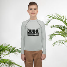 Youth Boys Long Sleeve Judo Rash Guard – Training and Competition Apparel - Smoke Boys Exclusive Judo Long Sleeve Rash Guard Youth