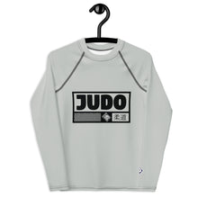 Youth Boys Long Sleeve Judo Rash Guard – Training and Competition Apparel - Smoke Boys Exclusive Judo Long Sleeve Rash Guard Youth