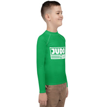 Youth Boys Long Sleeve Martial Arts Rash Guard – Judo Training Gear - Jade Boys Exclusive Judo Long Sleeve Rash Guard Youth