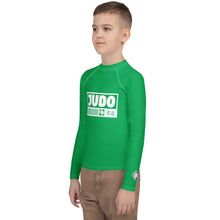 Youth Boys Long Sleeve Martial Arts Rash Guard – Judo Training Gear - Jade Boys Exclusive Judo Long Sleeve Rash Guard Youth