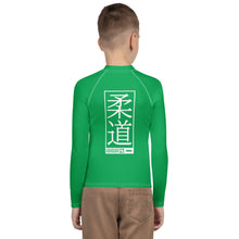 Youth Boys Long Sleeve Martial Arts Rash Guard – Judo Training Gear - Jade Boys Exclusive Judo Long Sleeve Rash Guard Youth