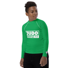 Youth Boys Long Sleeve Martial Arts Rash Guard – Judo Training Gear - Jade Boys Exclusive Judo Long Sleeve Rash Guard Youth