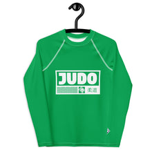 Youth Boys Long Sleeve Martial Arts Rash Guard – Judo Training Gear - Jade Boys Exclusive Judo Long Sleeve Rash Guard Youth