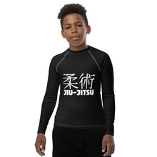 Youth Boys Long Sleeve Rash Guard – Classic Jiu-Jitsu Base Layer Top – Noir
