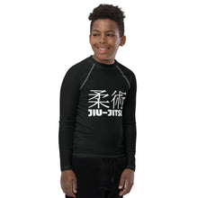 Youth Boys Long Sleeve Rash Guard – Classic Jiu-Jitsu Base Layer Top – Noir