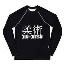 Youth Boys Long Sleeve Rash Guard – Classic Jiu-Jitsu Base Layer Top – Noir