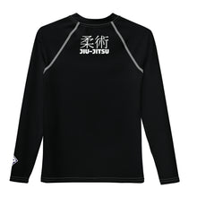 Youth Boys Long Sleeve Rash Guard – Classic Jiu-Jitsu Base Layer Top – Noir