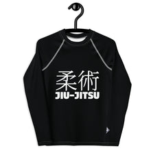 Youth Boys Long Sleeve Rash Guard – Classic Jiu-Jitsu Base Layer Top – Noir