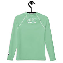 Youth Boys Long Sleeve Training Rash Guard – Classic Jiu-Jitsu Design – Vista Blue