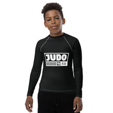 Youth Boys Martial Arts Rash Guard – Long Sleeve Judo Training Top - Noir Boys Exclusive Judo Long Sleeve Rash Guard Youth
