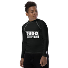 Youth Boys Martial Arts Rash Guard – Long Sleeve Judo Training Top - Noir Boys Exclusive Judo Long Sleeve Rash Guard Youth