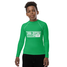 Youth Boys No-Gi Grappling Rash Guard – Long Sleeve Martial Arts Top - Jade