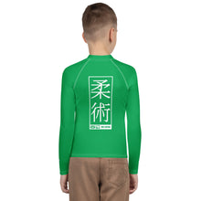 Youth Boys No-Gi Grappling Rash Guard – Long Sleeve Martial Arts Top - Jade