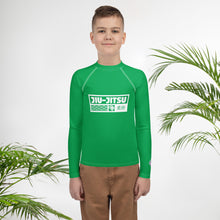 Youth Boys No-Gi Grappling Rash Guard – Long Sleeve Martial Arts Top - Jade