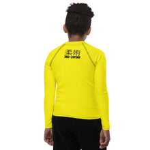 Youth Boys No-Gi Jiu-Jitsu Rash Guard – Classic Long Sleeve Style – Golden Sun