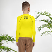 Youth Boys No-Gi Jiu-Jitsu Rash Guard – Classic Long Sleeve Style – Golden Sun
