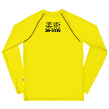 Youth Boys No-Gi Jiu-Jitsu Rash Guard – Classic Long Sleeve Style – Golden Sun