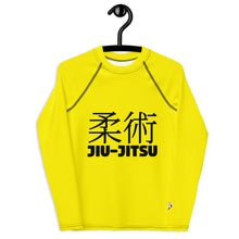Youth Boys No-Gi Jiu-Jitsu Rash Guard – Classic Long Sleeve Style – Golden Sun