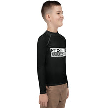 Youth Boys Premium BJJ Rash Guard – Long Sleeve No-Gi Training Shirt - Noir Boys Exclusive Jiu-Jitsu Long Sleeve Rash Guard Youth