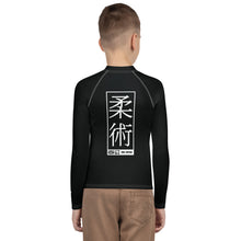 Youth Boys Premium BJJ Rash Guard – Long Sleeve No-Gi Training Shirt - Noir Boys Exclusive Jiu-Jitsu Long Sleeve Rash Guard Youth