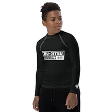 Youth Boys Premium BJJ Rash Guard – Long Sleeve No-Gi Training Shirt - Noir Boys Exclusive Jiu-Jitsu Long Sleeve Rash Guard Youth